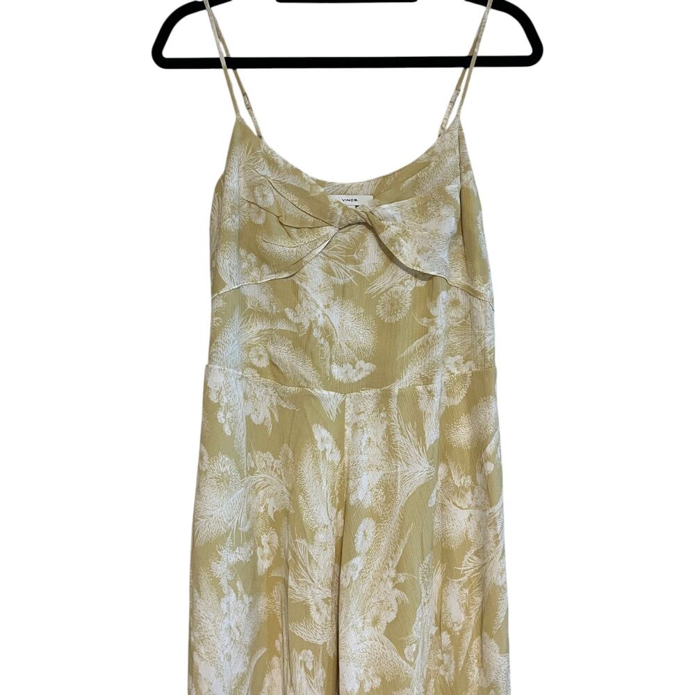 Vince Wheat Twist Knot Drape Summer Maxi Dress Balm Beige Small - Picture 3 of 9